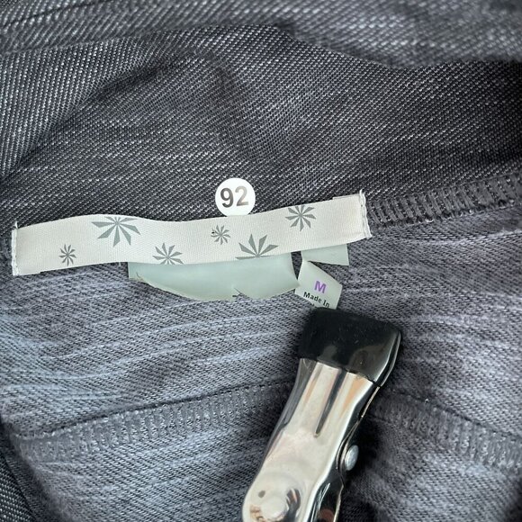 Athleta Womens Full-Zip Jacket Mock Neck Cotton Blend Heather‎ Gray Size Medium - Picture 5 of 10